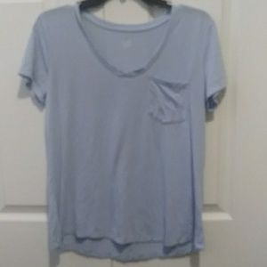 Light blue thin Women's top